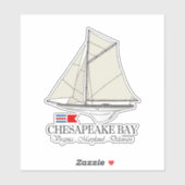 Sticker Baie de Chesapeake (SB) (Feuille)
