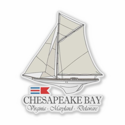 Sticker Baie de Chesapeake (SB) (Devant)