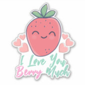 Sticker Baie Drôle Je T'Aime (Devant)