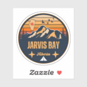 Sticker Baie Jarvis, Alberta (Feuille)