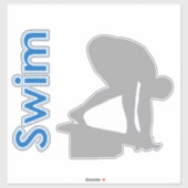 Sticker Baignade classique (Feuille)