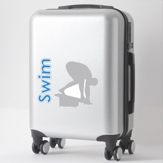 Sticker Baignade classique (Sur valise)