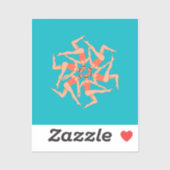 Sticker Baigneurs - Chorégraphie de natation synchronisée (Feuille)