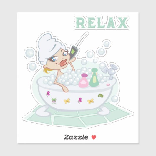 Sticker Baignoire (Feuille)
