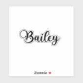 Sticker Bailey Name - Calligraphie manuscrite (Feuille)