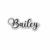 Sticker Bailey Name - Calligraphie manuscrite (Devant)
