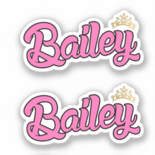Sticker Bailey Pink Nom x2 Vinyl