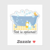 Sticker Bain Moussant Baignoire (Feuille)