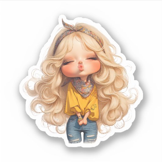 Sticker Baiser adorable (Devant)