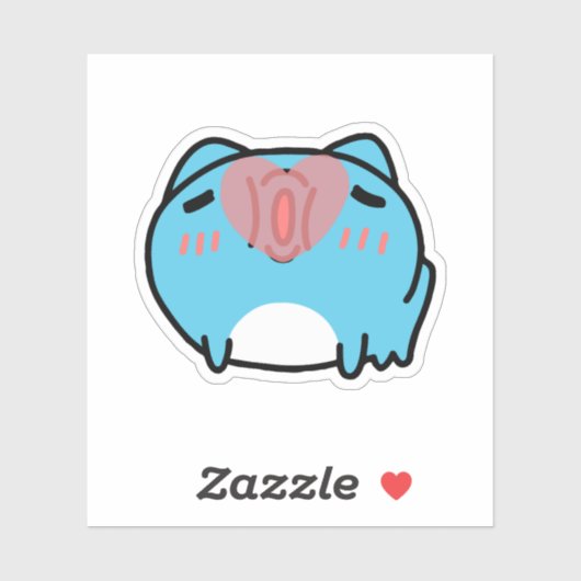 Sticker Baiser de BugCat Capoo (Feuille)