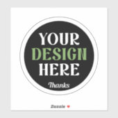 Sticker baiser personnalisé, unique, élégant et minimalist (Feuille)