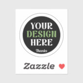 Sticker baiser personnalisé, unique, élégant et minimalist (Feuille)