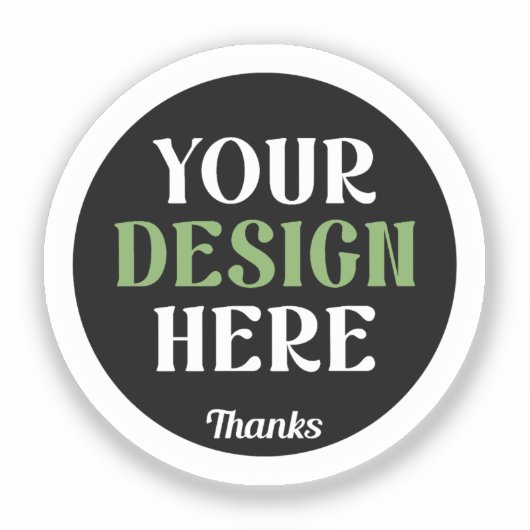 Sticker baiser personnalisé, unique, élégant et minimalist (Recto)