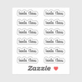 Sticker Baiser Santa Claus Signature Angeletti Script (Feuille)