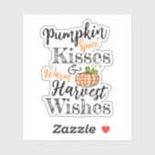 Sticker Baisers à épices citrouilles (Feuille)