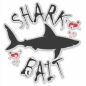 Sticker Bait de requin Drôle Plongée Scuba Splatine Spliss (Devant)