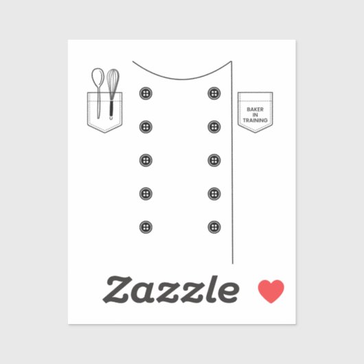 Sticker Baker en formation (Feuille)