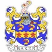 Sticker Baker Family Crest (Devant)
