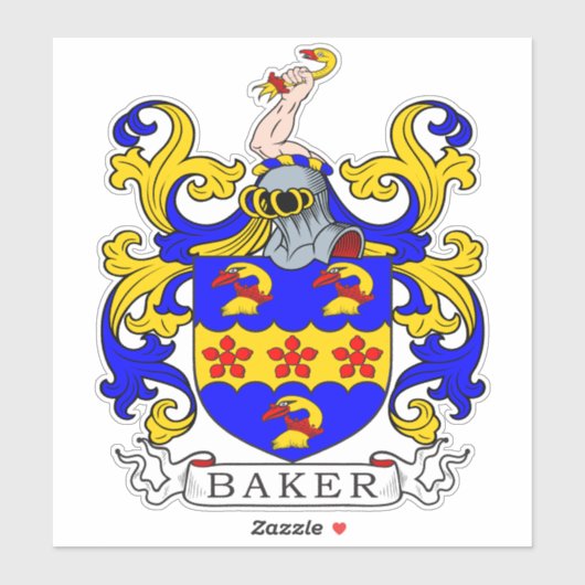 Sticker Baker Family Crest (Feuille)