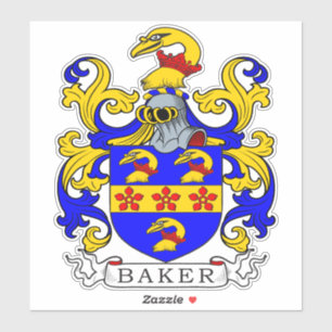 Sticker Baker Family Crest