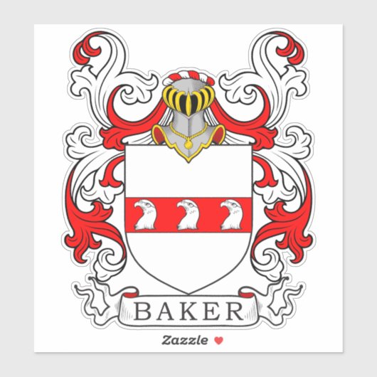 Sticker Baker Family Crest (Feuille)