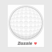 Sticker Bal de golf (Feuille)