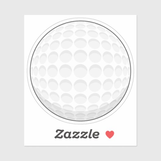 Sticker Bal de golf (Feuille)