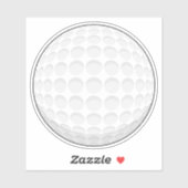 Sticker Bal de golf (Feuille)