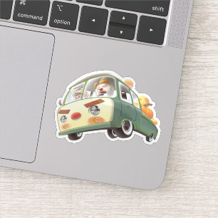 Sticker Balade en Citrouille lunaire