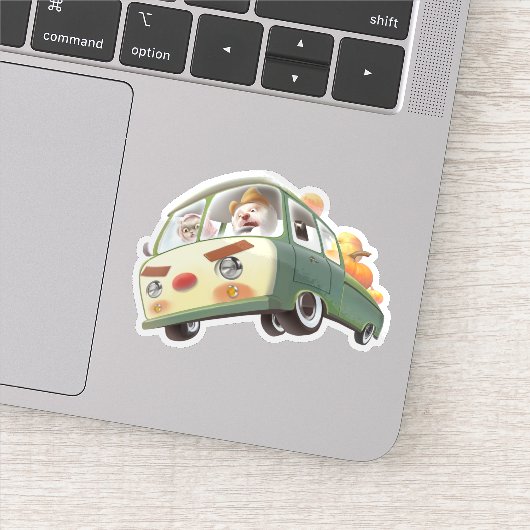 Sticker Balade en Citrouille lunaire (Détail)