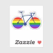 Sticker Balade En Vélo Pride (Feuille)