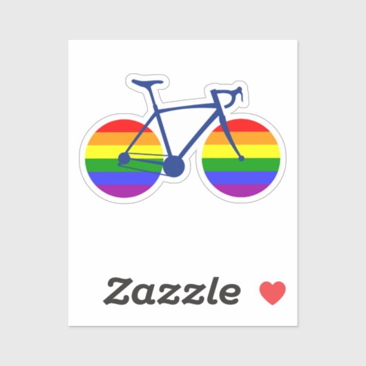 Sticker Balade En Vélo Pride (Feuille)