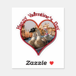 Sticker Balade romantique en gondole pour la Saint-Valenti