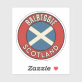 Sticker Balbeggie, Écosse (Feuille)