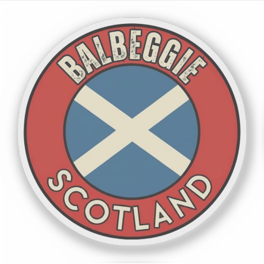 Sticker Balbeggie, Écosse (Devant)