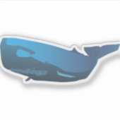 Sticker Baleine à bec bleu (Devant)