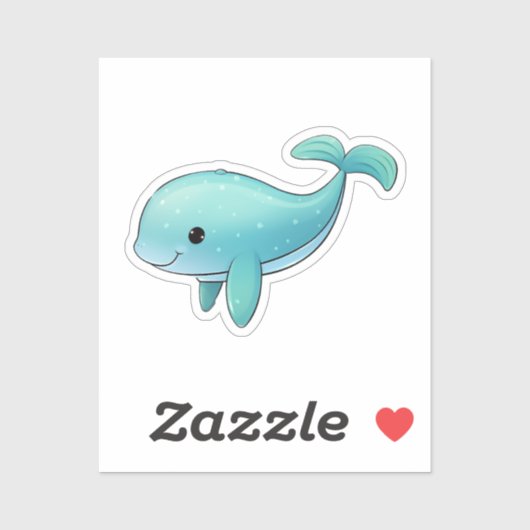 Sticker Baleine à dessin (Feuille)