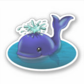 Sticker Baleine bleue (Devant)
