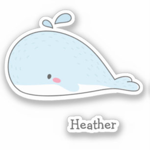 Sticker Baleine Bleue - Enfants 