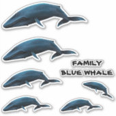 STICKER BALEINE BLEUE FAMILIALE (Devant)