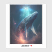 Sticker Baleine Dans Le Ciel L'Art Imaginaire (Feuille)