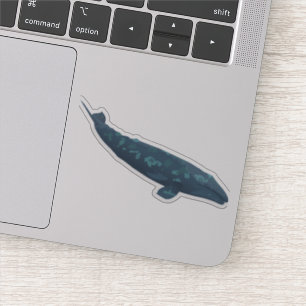 Sticker Baleine grise
