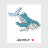 Sticker Baleine pour enfants (Feuille)