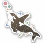 Sticker Baleine spatiale (Devant)