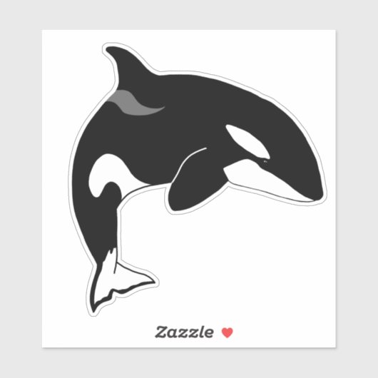 Sticker Baleine tueuse Orca (Feuille)