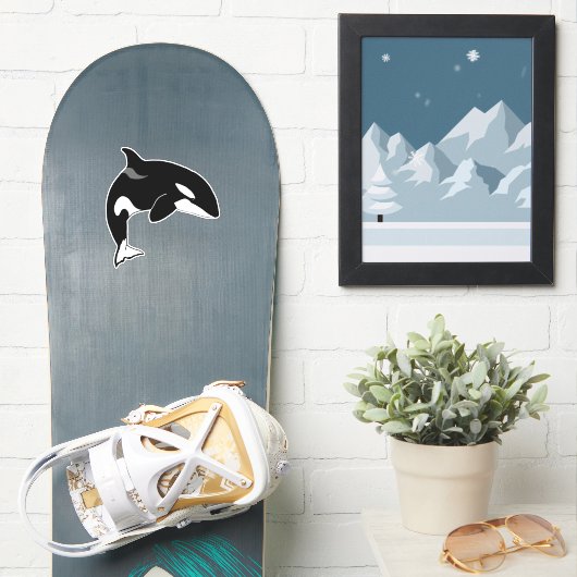 Sticker Baleine tueuse Orca (Snowboard)