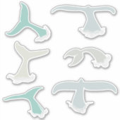 Sticker Baleines Blue Grey Ocean Wildlife Pack (Devant)