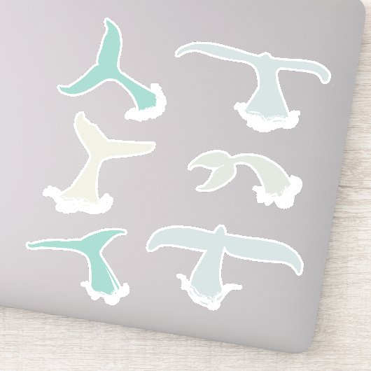 Sticker Baleines Blue Grey Ocean Wildlife Pack (Détail)