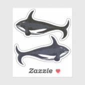 Sticker Baleines tueuses (Feuille)
