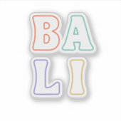 Sticker Bali, Indonésie (Devant)